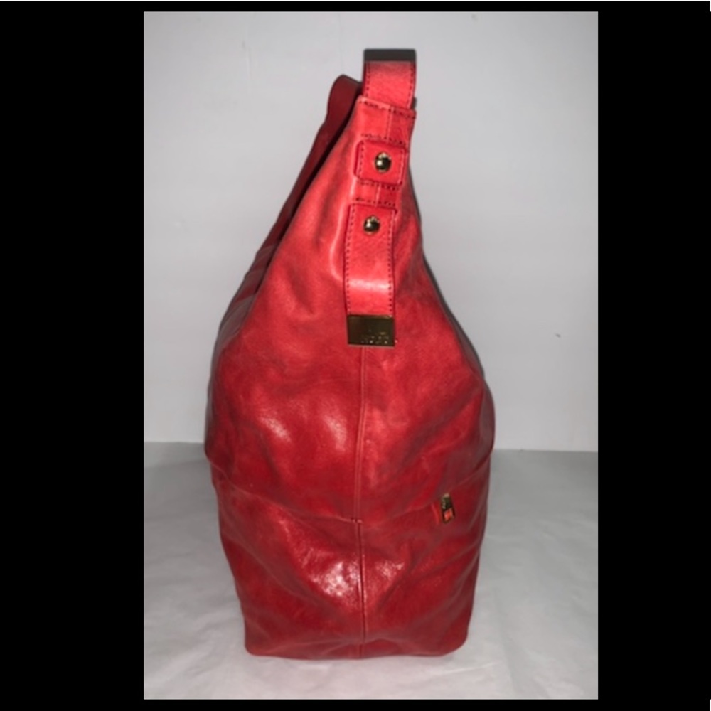 Hobo "The Original" Leather Purse, Red, Joyce - Picture 4 of 5